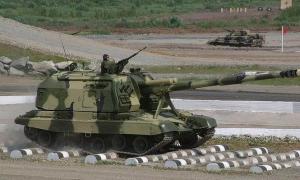 Біля українського кордону вибухнула самохідна артилерійська установка армії РФ