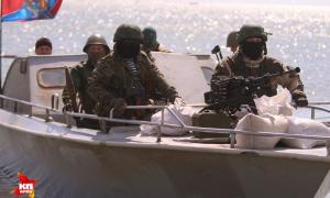 В Азовському морі тренується спецназ бойовиків «Тайфун»