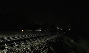 На залізниці в Одесі після вибуху утворилася глибока прірва