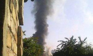 У Донецьку горить елітний кінний клуб
