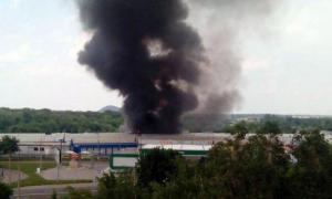 Донецьк після атак терористів заволікло димом