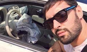 Хулігани вкрали та розбили автомобіль Віталія Козловського