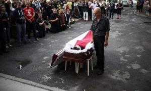 Мешканці Бреста попрощалися з білорусом, який загинув за Україну 