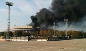 У Москві палає стадіон «Лужники»