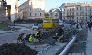 У Львові всього через п’ять днів після відкриття довелося розпочати реконструкцію площі Міцкевича
