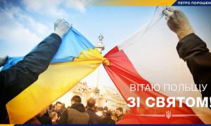 Петро Порошенко привітав поляків із Днем Незалежності