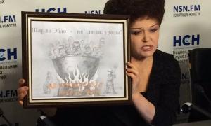 Російська сенаторка використала українську карикатуру на Януковича у відповіді журналу Charlie Hebdo