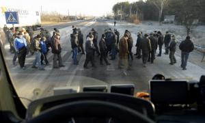 Волинські шахтарі блокували дорогу біля прикордонного пункту Ягодин