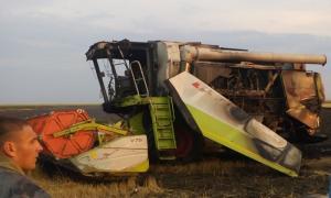 У Херсонській області ледь не загорілося поле із зерном