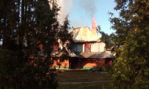 В Івано-Франківській області горіла церква (відео)