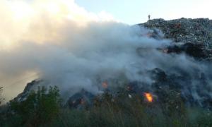У Хмельницькому горів полігон твердих побутових відходів