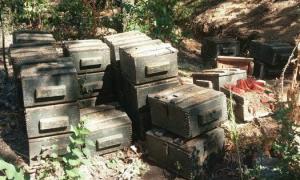 В зоні АТО виявили схованку з 75 ящиками тротилу