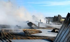 У Харківській області ліквідували масштабну пожежу у фермерському господарстві