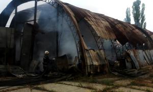 В Одеській області згорів ангар 
