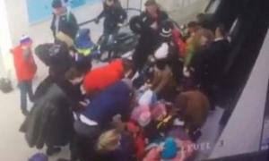 У Ставрополі дітей затягнуло в ескалатор (відео)