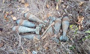 Біля дороги на Донеччині прикордонники виявили сховок з мінометними мінами