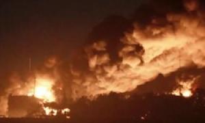 У Феодосії горять 16 резервуарів з пальним