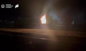 Горить ворожа логістика