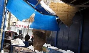У Полтаві на ринку завалився дах