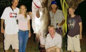 На вудку попався 113-кілограмовий окунь