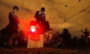 Грузинська опозиція заблокувала залізну дорогу в Тбілісі