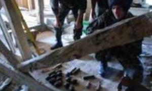 У стіні житлового будинку в Івано-Франківську був виявлений склад боєприпасів