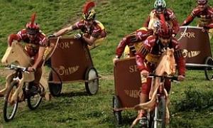 У Римі пройшли перегони на велоколісницях