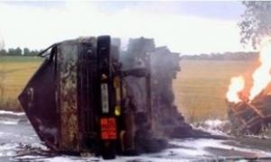 Блискавка влучила у бензовоз