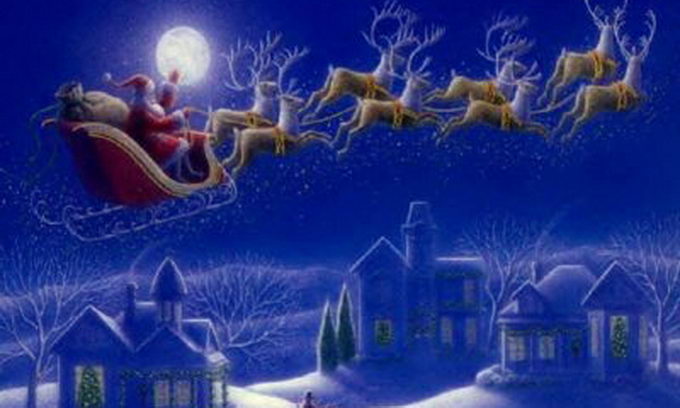 Сьогодні Санта-Клаус вилітає з Полюса розносити подарунки
