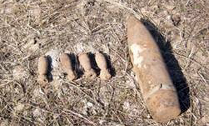 У різних районах Волині викопали на полях 70 боєприпасів