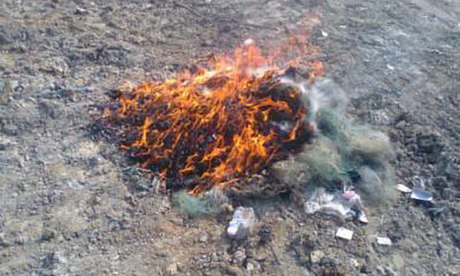 На Волині рибоохоронці спалили 6 км вилучених сіток