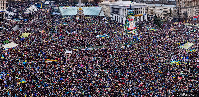 У Мережі з’явилася аерофотопанорама київського «Маршу мільйонів»