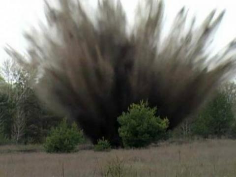 На Рівненщині селяни на узбіччі дороги знайшли мінометну міну