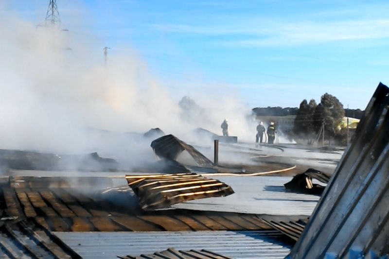 У Харківській області ліквідували масштабну пожежу у фермерському господарстві
