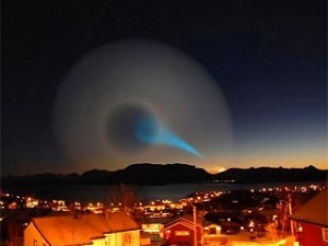 У небі над Норвегією з'явилася спіраль, що світиться